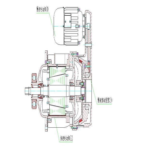 MD1型電動葫蘆主、副電機組合圖